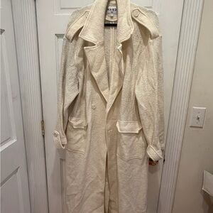 NA-KD Cream Trench Coat